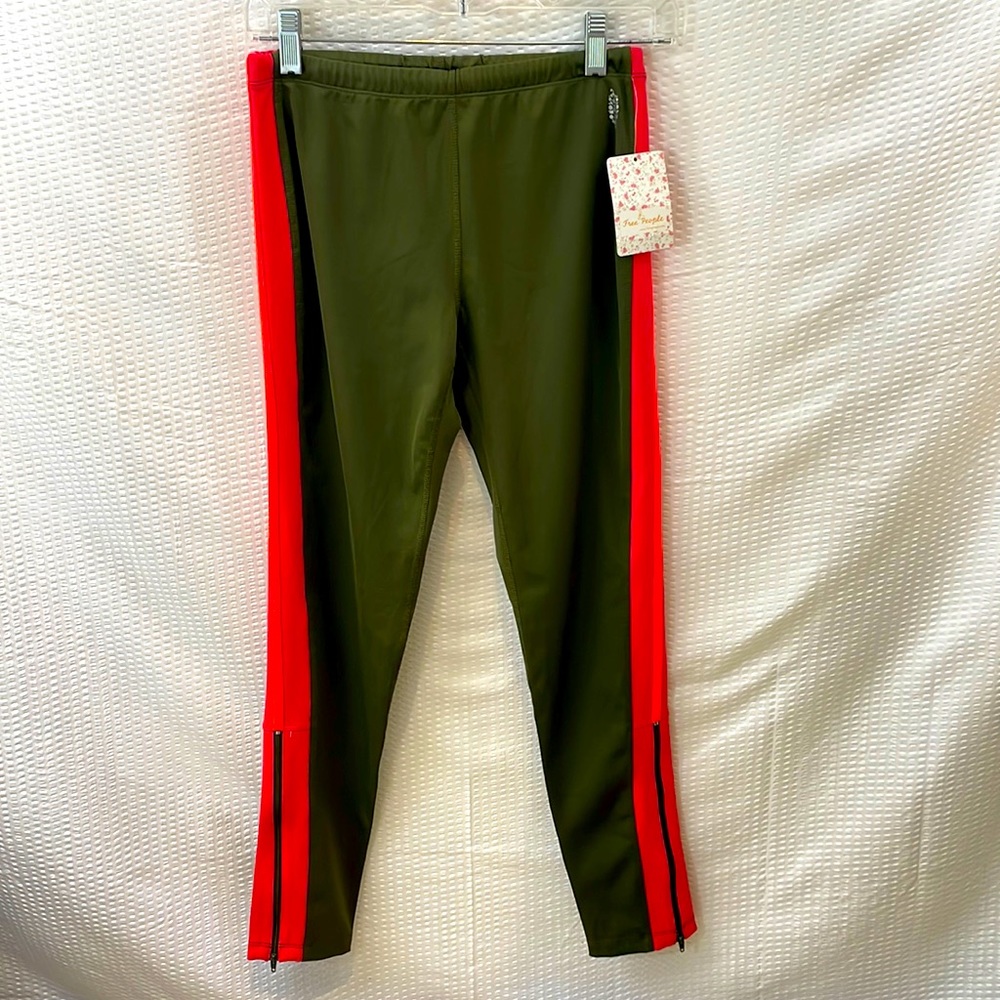 NWT Free People Movement Dales Track Leggings Green Size S
